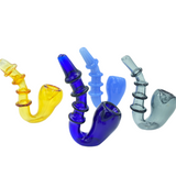 4.5" Ring Necked Sherlock Hand Pipe | Assorted Colors