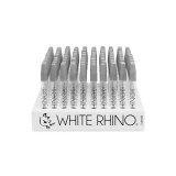 White Rhino Glass Straw - Quartz | 100ct