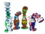 12" Extend Neck Silicone Skull Bong | Assorted Colors 12" Extend Neck Silicone Skull Bong | Assorted Colors