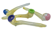 7" Fumed Wizard Pipe with Slime Bowl | Assorted Colors