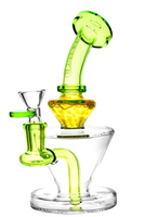 Pulsar 7" Honeycomb Water Pipe | Assorted Colors | Comes with Flower Bowl