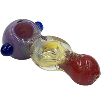 4.5" Frit Ends Fume Donut Pipe | Assorted Colors