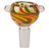 Glass-On-Glass Bowl 14mm Colored