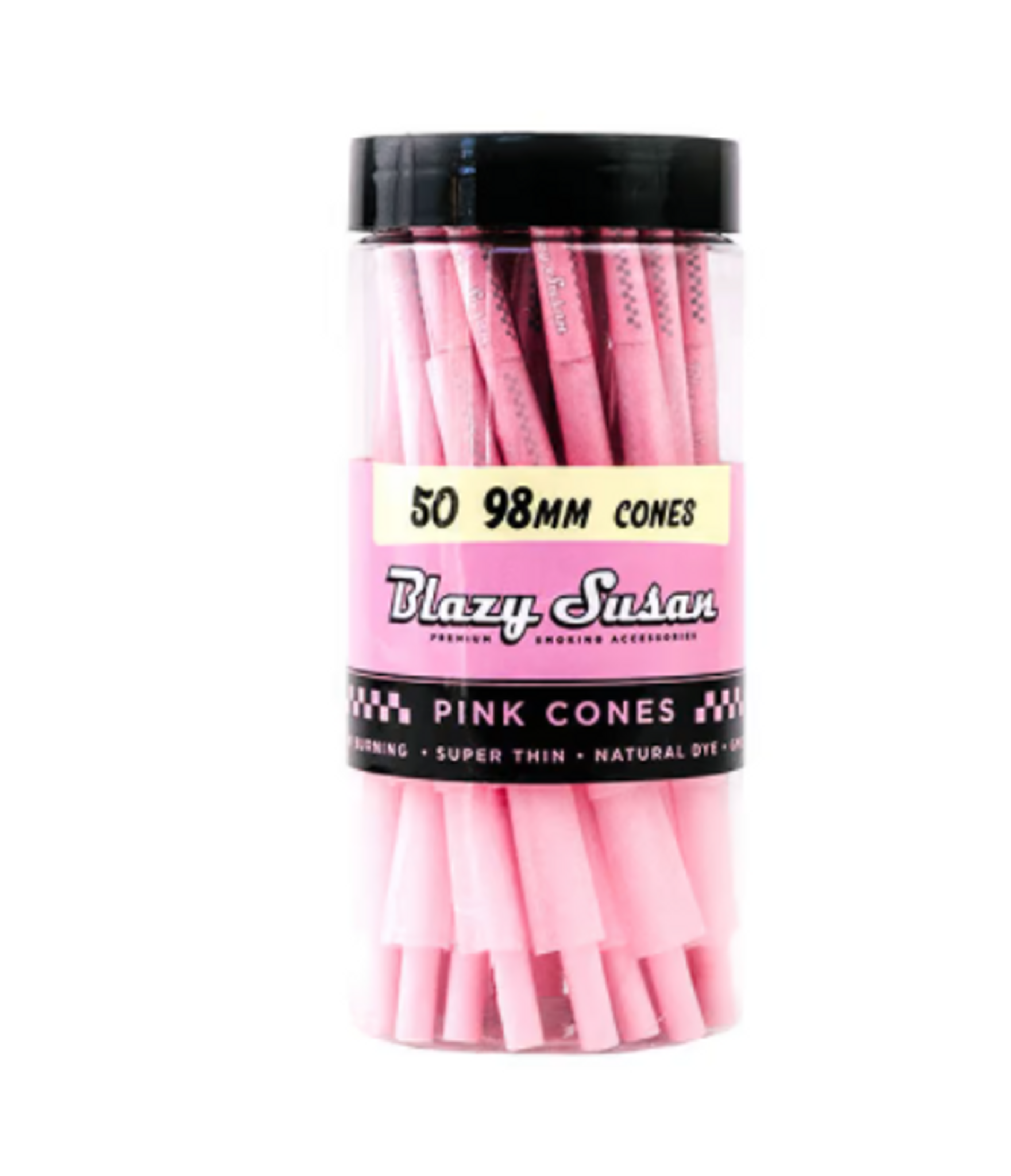 Blazy Susan 50 Count 98mm Cones PINK ShopLuvBuds
