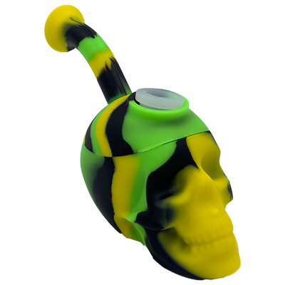 Silicone Skull Shape Bent Rig | Assorted Colors