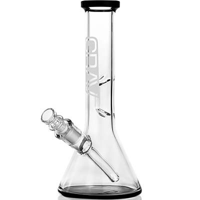 GRAV Small Black Accent Beaker Base Water Pipe