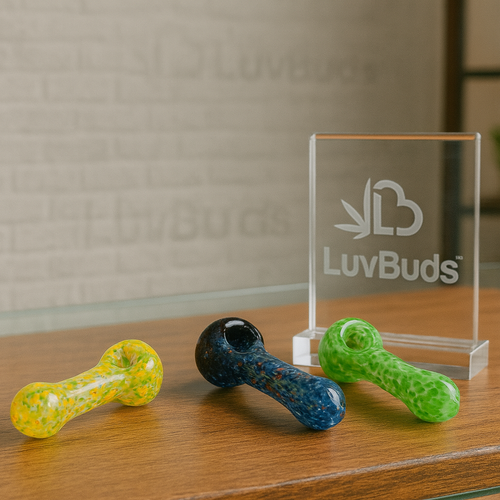 LuvBuds - 4.5" Bulk Hand Pipes, Assorted Colors May Vary (Generated with AI which can make mistakes) LuvBuds - 4.5" Bulk Hand Pipes, Assorted Colors May Vary (Generated with AI which can make mistakes)