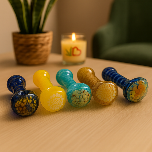 LuvBuds - 3.5" Flower Head Pipe, Assorted Colors May Vary (Generated with AI which can make mistakes)