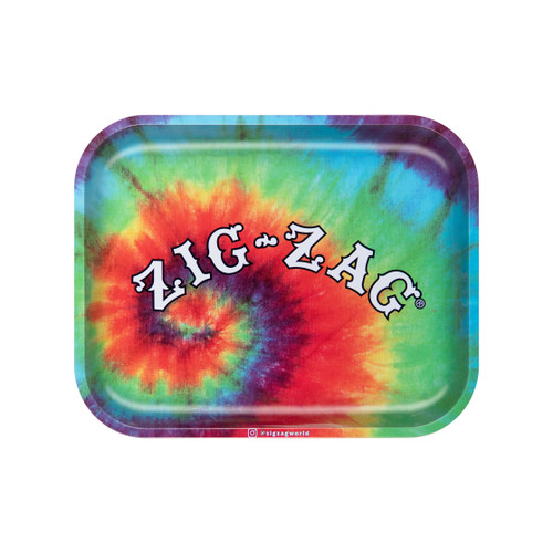 Zig-Zag - Large Tie Dye Rolling Tray, 13.4" x 10.8" Zig-Zag - Large Tie Dye Rolling Tray, 13.4" x 10.8"