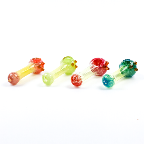 LuvBuds - 4.5" Knucklehead Fumed Hand Pipes, Assorted Colors May Vary LuvBuds - 4.5" Knucklehead Fumed Hand Pipes, Assorted Colors May Vary
