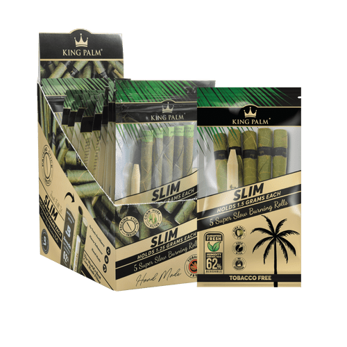 King Palm - SLIM, Natural, 15ct, 5pk King Palm - SLIM, Natural, 15ct, 5pk