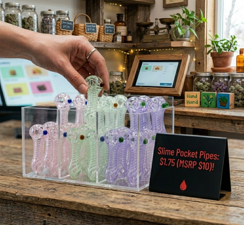 LuvBuds - 3" Assorted Slime Pipes, Assorted Colors May Vary