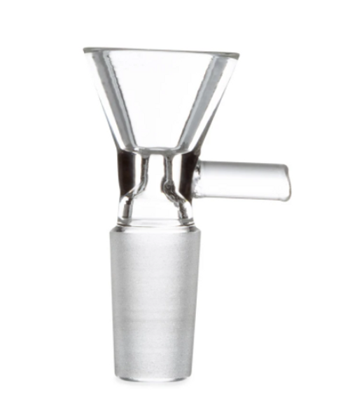 LuvBuds - Glass on Glass 14mm Male Clear Bowl with Handle