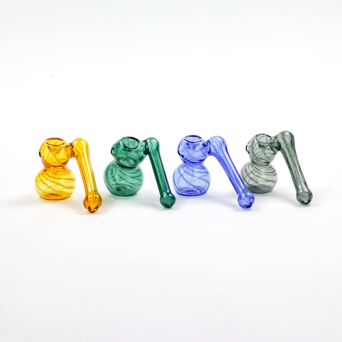 LuvBuds - 5" Side Car Hammer Bubbler, Assorted Colors May Vary