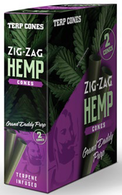Zig-Zag - 15ct Terpene Infused Hemp Cones, Grand Danny Purp, 2pk Zig-Zag - 15ct Terpene Infused Hemp Cones, Grand Danny Purp, 2pk