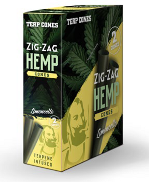 Zig-Zag - 15ct Terpene Infused Hemp Cones, Limoncello, 2pk Zig-Zag - 15ct Terpene Infused Hemp Cones, Limoncello, 2pk