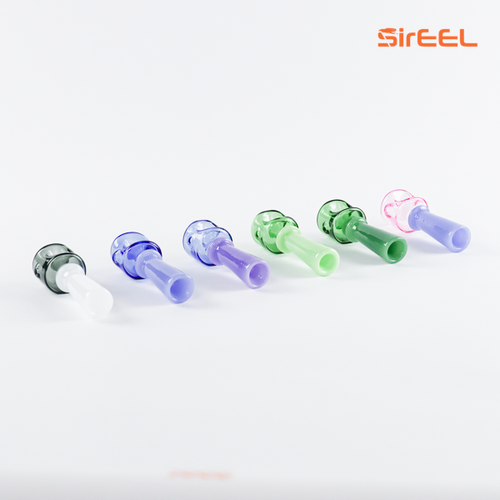 4.25" SirEEL Stacked Geometric Hand Pipe | Assorted Colors 4.25" SirEEL Stacked Geometric Hand Pipe | Assorted Colors