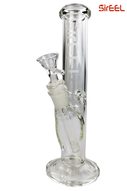 SirEEL - 10" Straight Tube Scientific Bong with Flower Bowl