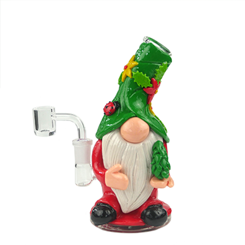 LuvBuds - 7.5" Christmas Gnome Sayin' Bong with Banger