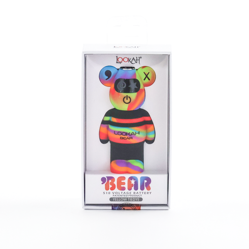 Lookah Bear 500mAh Variable Voltage 510 Battery | Yellow TieDye Lookah Bear 500mAh Variable Voltage 510 Battery | Yellow TieDye