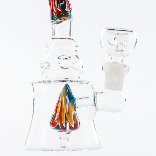LuvBuds - 6" Wig Wag Neck Cone Shower Perc Bong, Assorted Colors May Vary