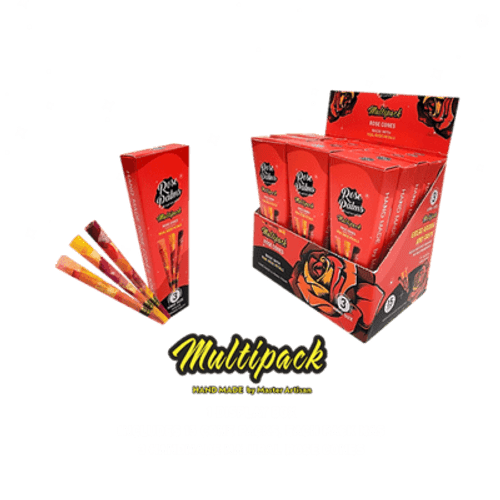 Rose Cones - Multipack Mixed Colored Natural 3pk, 15 Units, King Size Rose Cones - Multipack Mixed Colored Natural 3pk, 15 Units, King Size