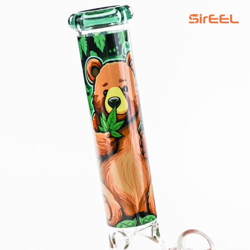 SirEEL - 10" Huggy Bear Beaker Bong with Bowl, Assorted Colors May Vary