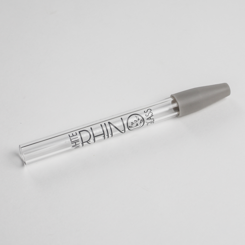 White Rhino Premium Quartz Dab Straw | 25ct