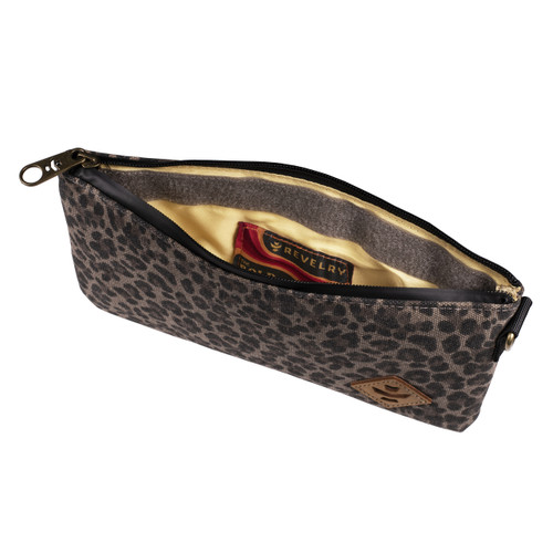 Revelry The Broker - Smell Proof Zippered Stash Bag - Leopard