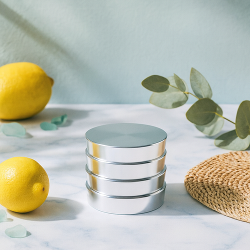 SACKVILLE - 4pc. Signature Grinder, 55mm, SILVER (Generated with AI which can make mistakes)