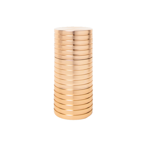 SACKVILLE - 3pc. Pillar Grinder, 55mm, GOLD SACKVILLE - 3pc. Pillar Grinder, 55mm, GOLD
