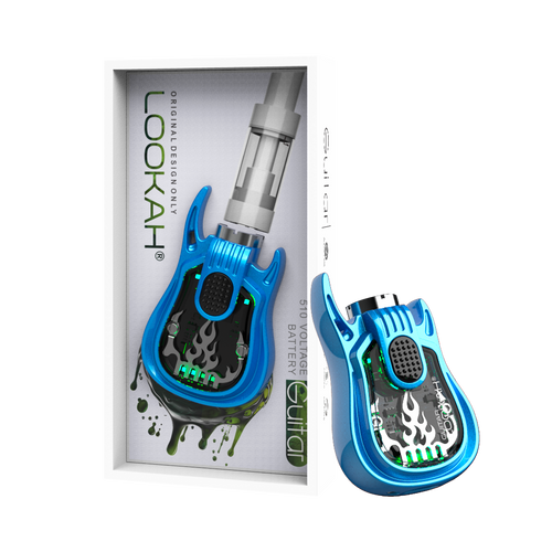 Lookah Guitar 510 Thread Battery | Blue Lookah Guitar 510 Thread Battery | Blue