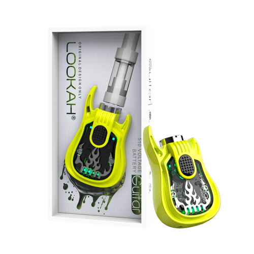 Lookah Guitar 510 Thread Battery | Neon Green Lookah Guitar 510 Thread Battery | Neon Green