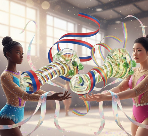 LuvBuds - 3.5" Fumed Rainbow Ribbon Spoon Pipe, Assorted Colors May Vary