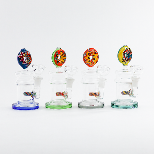 LuvBuds - 6" Wig Wag D'OH-nut Dreams Bong with Bowl, Assorted Colors May Vary LuvBuds - 6" Wig Wag D'OH-nut Dreams Bong with Bowl, Assorted Colors May Vary