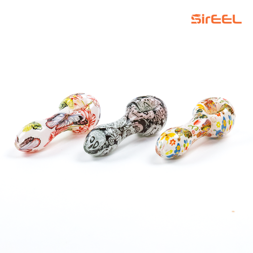 SirEEL - 4" Image Transfer Spoon Pipe, Assorted Colors SirEEL - 4" Image Transfer Spoon Pipe, Assorted Colors