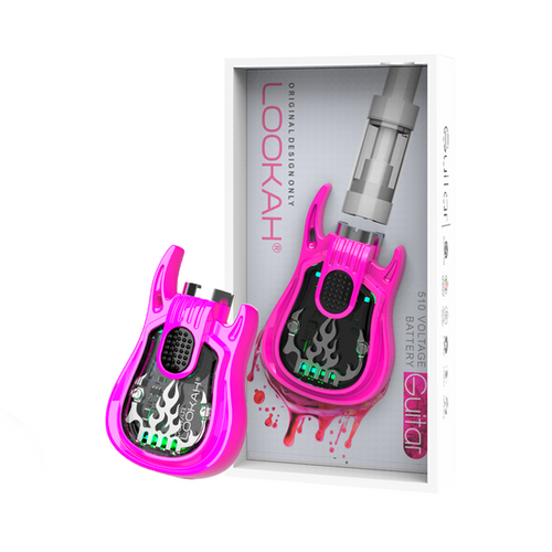 Lookah Guitar 510 Thread Battery | Pink Lookah Guitar 510 Thread Battery | Pink