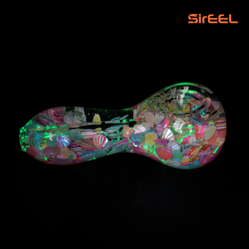 SirEEL - 4" Glow-Tide Seashell Freezable Spoon, Assorted Colors May Vary