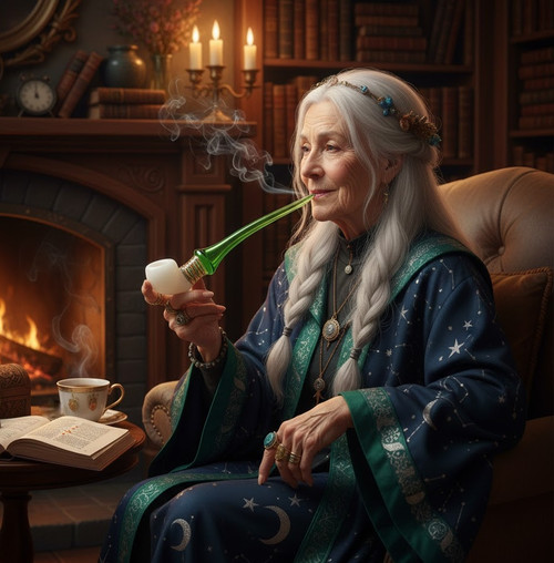 LuvBuds - 12" Footlong Wizard Wand Pipe, Assorted Colors May Vary (Generated with AI which can make mistakes)