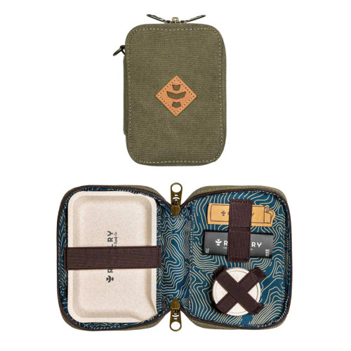 Revelry - The Rolling Kit Traveler Smell Proof Kit, Sage Canvas Revelry - The Rolling Kit Traveler Smell Proof Kit, Sage Canvas