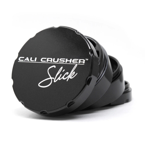 Cali Crusher - OG Slick 2.5" 4-Piece Hard Top Non-Stick Grinder, Black