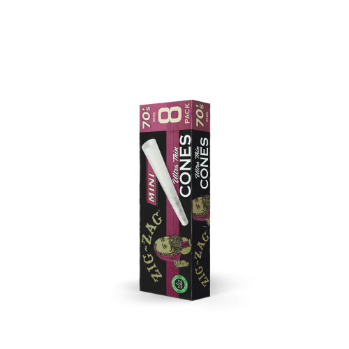 Zig-Zag - 18pk Ultra Thin Pre-Rolled Cones 70's Size, 8ct, Retail Display Zig-Zag - 18pk Ultra Thin Pre-Rolled Cones 70's Size, 8ct, Retail Display