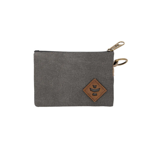 Revelry - The Mini Broker, Smell Proof Zippered Small Stash Bag, Ash Canvas Revelry - The Mini Broker, Smell Proof Zippered Small Stash Bag, Ash Canvas