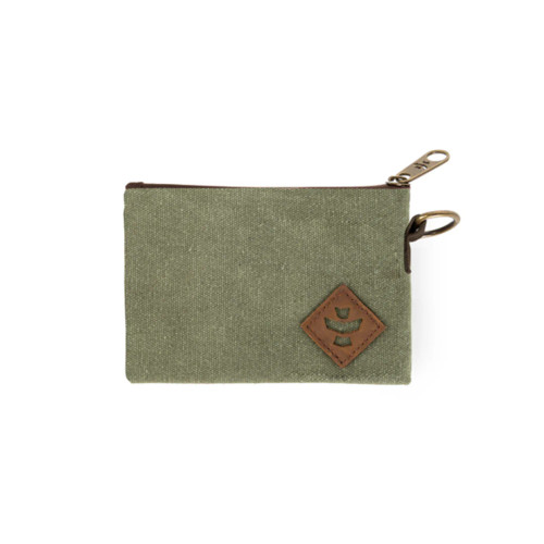 Revelry - The Mini Broker, Smell Proof Zippered Small Stash Bag, Sage Canvas Revelry - The Mini Broker, Smell Proof Zippered Small Stash Bag, Sage Canvas