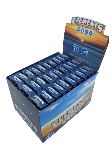 Elements - 1 1/4" Pre-rolled Cones, 30 pk of 6 Pre-Rolled Cones, Retail Display