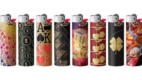 BIC - Maxi Special Edition Casino Lighter, 50 Pk, Retail Display