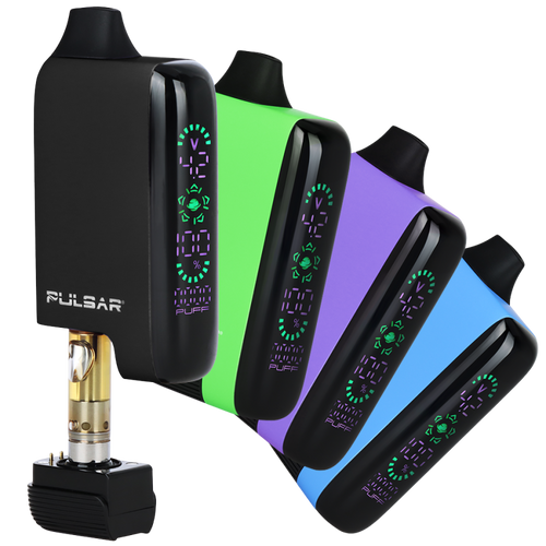 Pulsar - 8pk 510 DL 5.0 Auto Draw 1000mAh Variable Voltage Battery, Retail Display, Assorted Colors