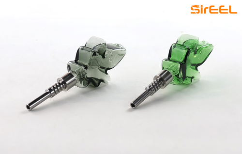 SirEEL - 4" 420 Leaf Dream Straw, Assorted Colors May Vary