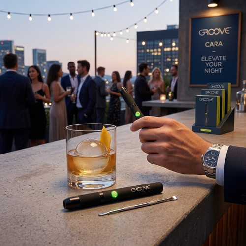 GROOVE - CARA Variable Voltage Concentrate Pen with Quartz Coil, Matte Black (Generated with AI which can make mistakes)