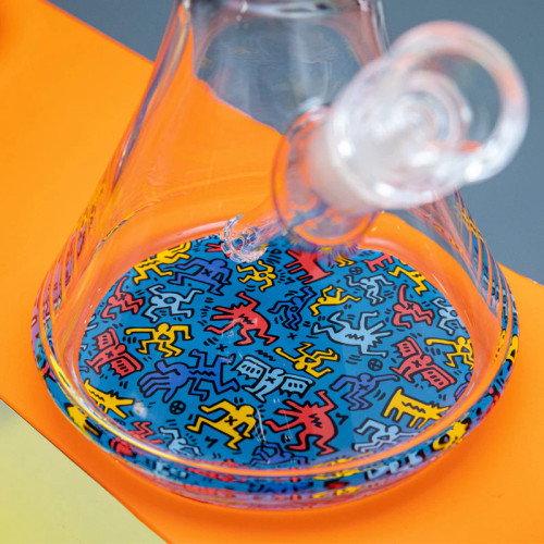 K. Haring - 12" Water Pipe with Bowl, Assorted Colors May Vary